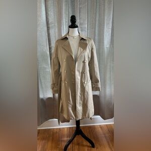 Coach Beige Double-Breasted Trench Coat